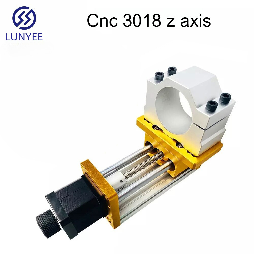 LUNYEE CNC Z-axis ชุดโมดูลสไลด์ตารางอลูมิเนียมโปรไฟล์โมดูลสามแกนเลเซอร์แกะสลักมอเตอร์ clamp stepper ชุดอุปกรณ์เสริมมอเตอร์สมัคร Nema17/23 Stepper