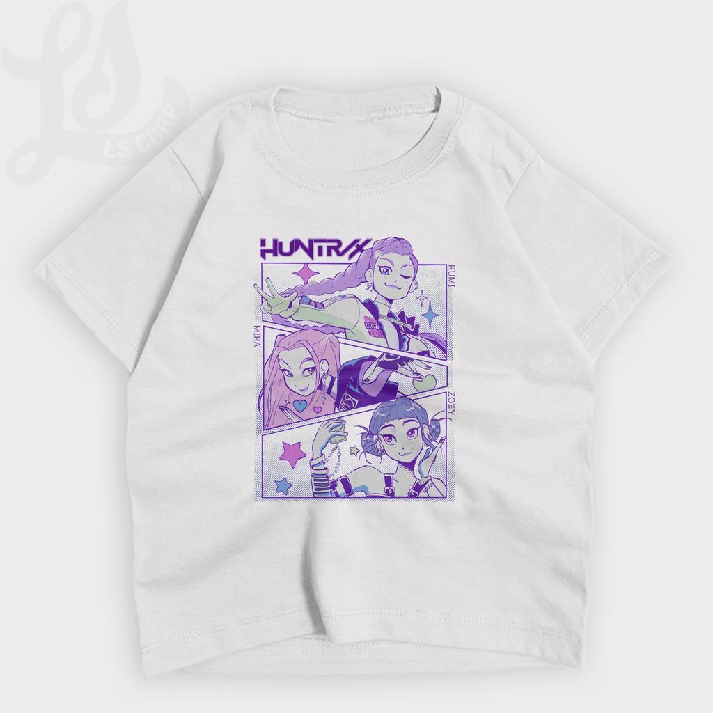 คอลเลคชั่น Huntrix ปี 2026 วัสดุผ้าฝ้าย สำหรับเด็กและผู้ใหญ่ Unisex Demon Hunter Kpop ยืดเสื้อ - รูปที่ 3