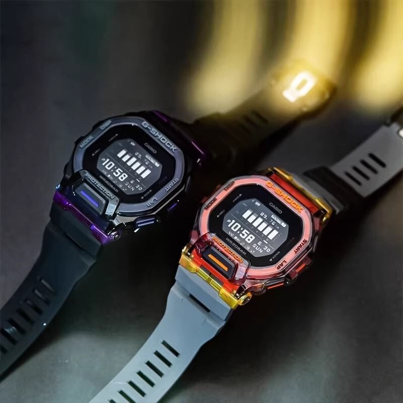 Casio Watch SHOCK Bluetooth Pedometer มัลติฟังก์ชั่นกันน้ํากีฬานาฬิกาผู้ชาย GBD-200SM-1A5