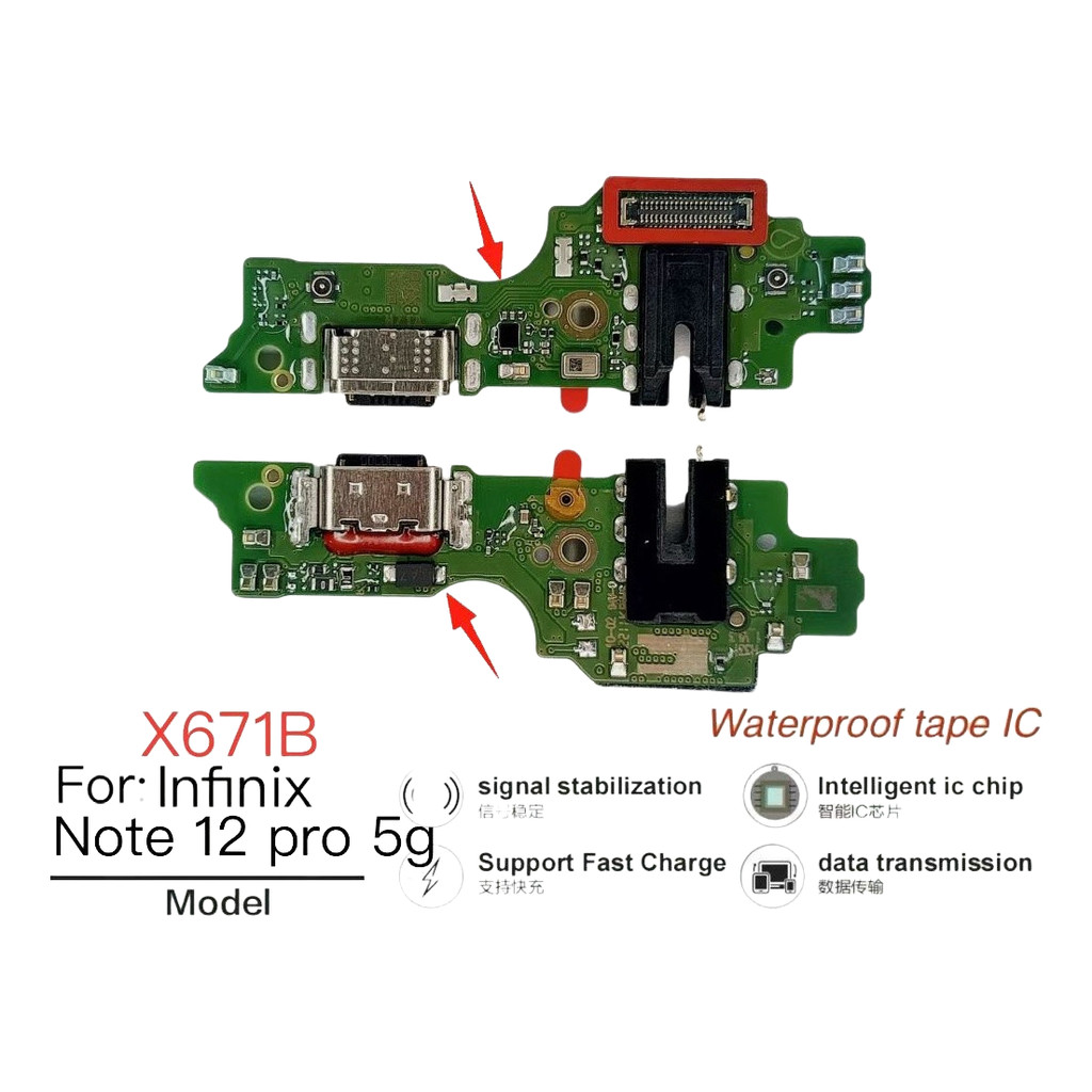 สําหรับบอร์ดเชื่อมต่อการชาร์จ Infinix Smart 9 Hg X6532c