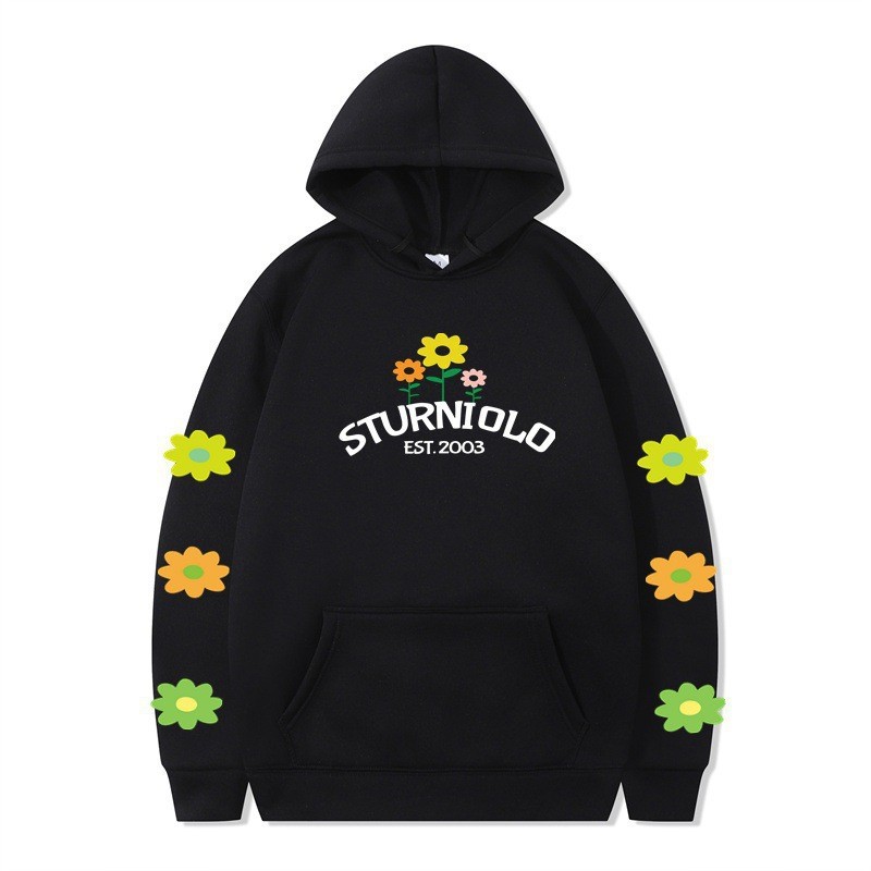 เสื้อฮู้ด h and m เสื้อ hood Cross-border equipmentSturniolo Triplets Merch 卫衣 宽松短袖衬衫男帽休闲运动上衣