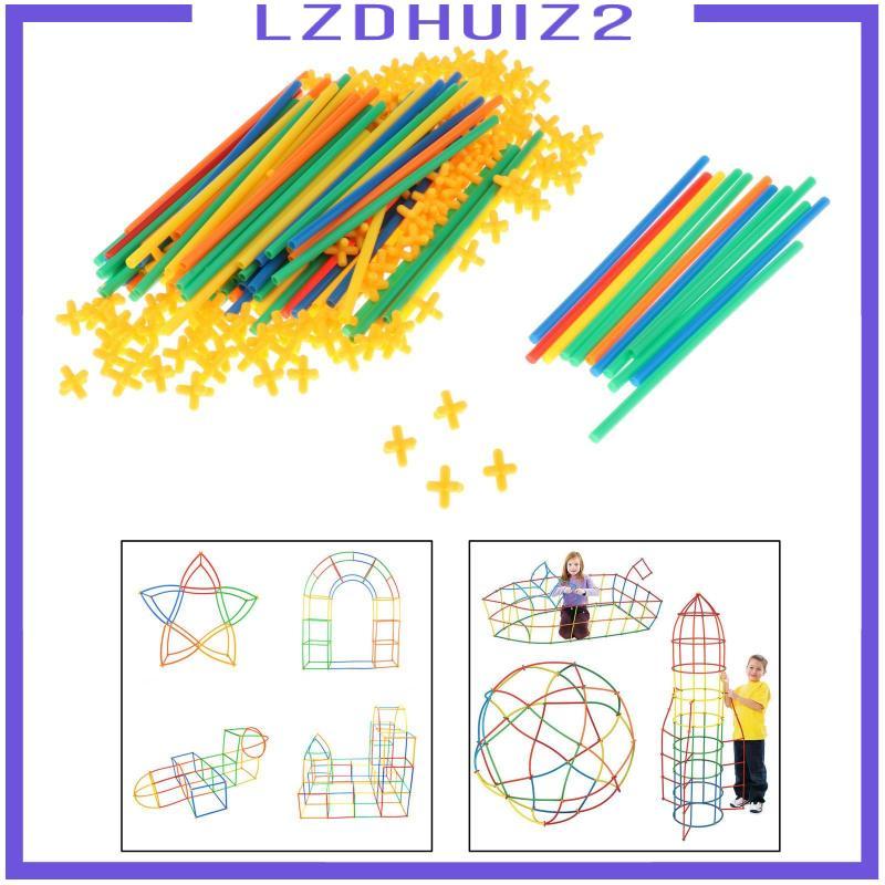 [Lzdhuiz2] Straw Constructor Construction Fort Building Toy Development Children Gift