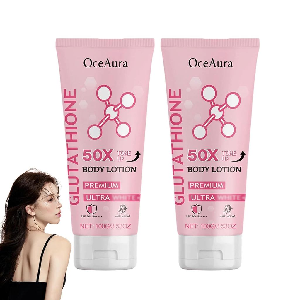 Glutathione 50x Tone-Up โลชั่นตัว บำรุงและให้ความชุ่มชื่นทั่วเรือนร่าง (2 ชิ้น)