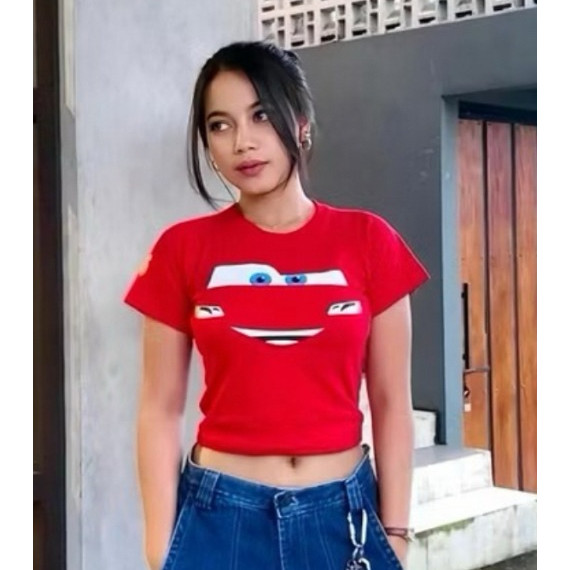 JAVIER FASHION - เสื้อครอปผู้หญิง MC QUEEN ซี่โครงถัก (LD 88, PJ 40)