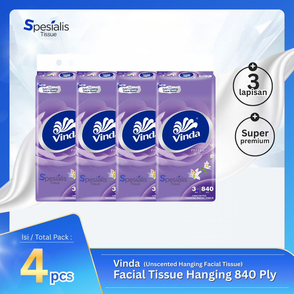 Vinda Hanging 840 Ply แพ็คกระดาษทิชชู่ 3 ชั้น
