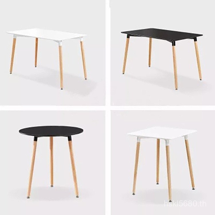 Eames Simple Small Apartment Table Negotiation Table Conference Table โต๊ะ Nordic Table Simple Hotel