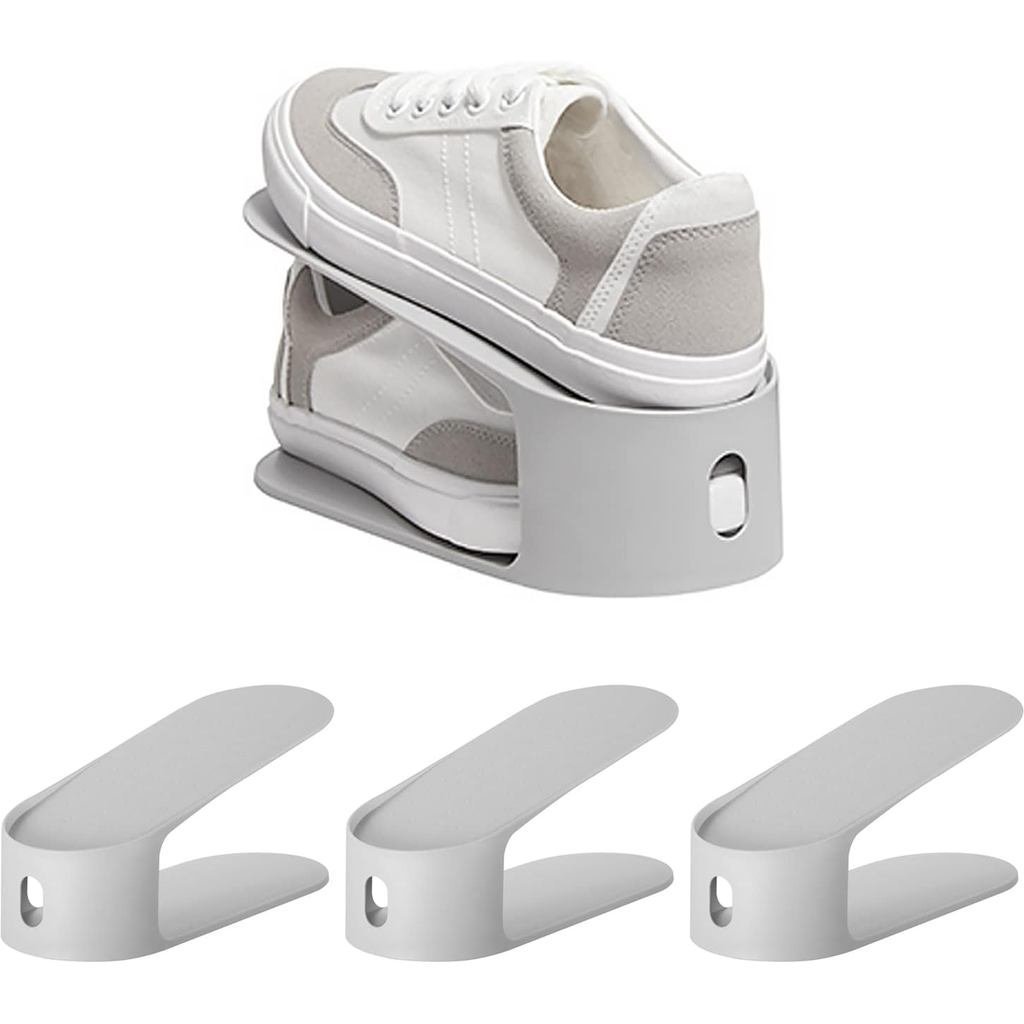 Carrotez Shoe Slots Organizer 3 Pack - [Litem] ชั้นวางรองเท้าประหยัดพื้นที่สําหรับตู้เสื้อผ้า - Easy