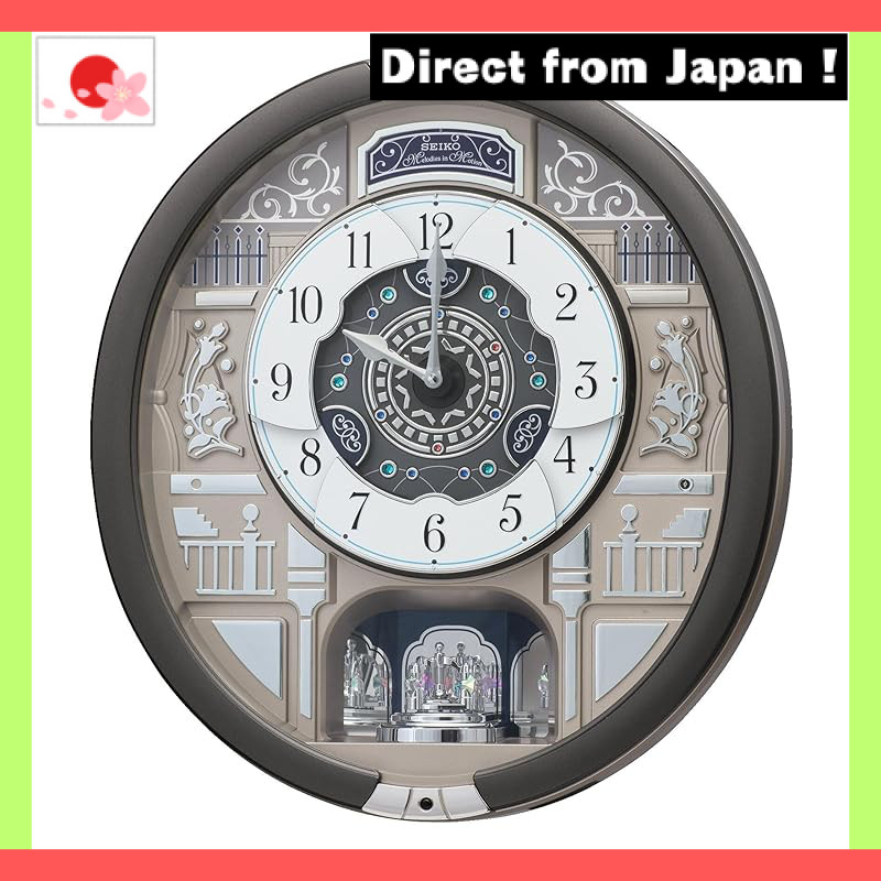 【Japan Original】
Seiko Wall Clock - Analog Quartz Melody Clock - Triple Selection - Metallic Finish 