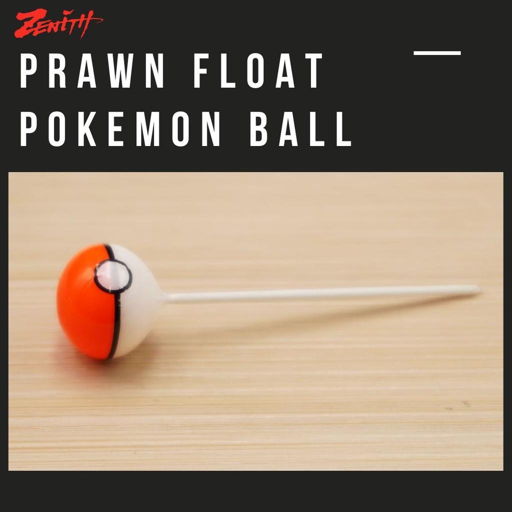 ZENITH POKEMON BALL PRAWN FLOAT ตกปลาลอยกุ้งตกปลาลอย Pond Prawn Fishing Float