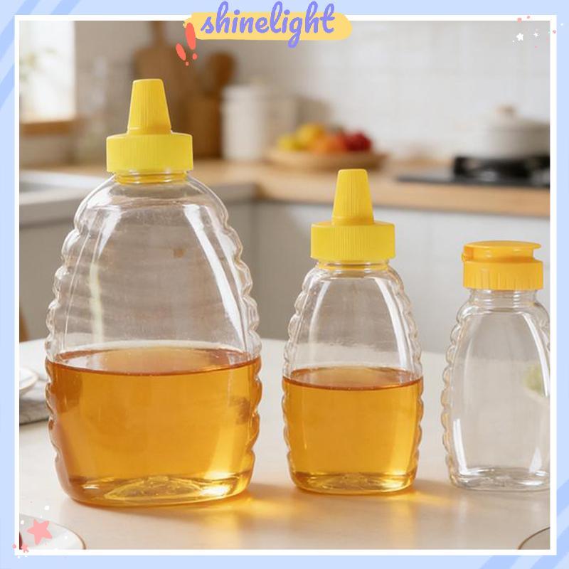 [shinelight] 180/320/360/720 ML ใสนํามาใช้ใหม่พลาสติกขวดน้ําผึ้งบีบขวดน้ําผึ้งคอนเทนเนอร์ผู้ถือที่มี