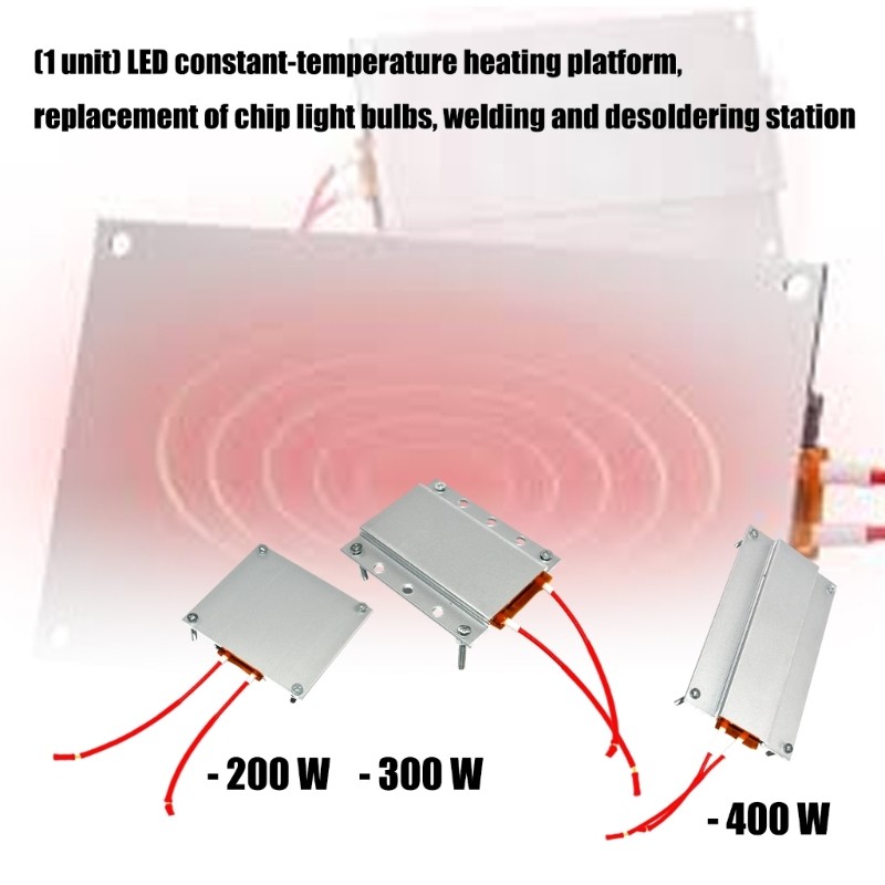 Po* แผ่นทําความร้อนที่มีประสิทธิภาพ 200w 300w 400w สําหรับบัดกรีชิป BGA ระดับมืออาชีพ