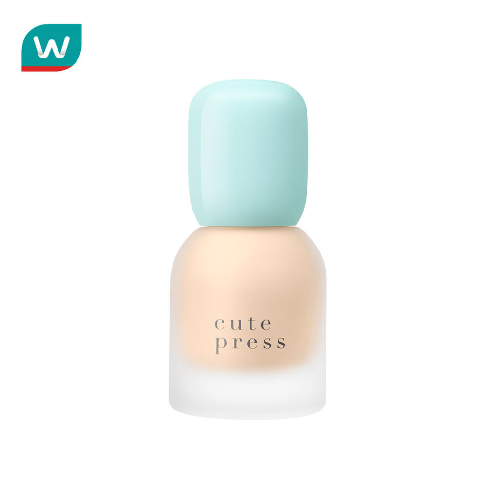 Cute Press คิวท์เพรส ฟาวเดชั่น ไฮบริด SPF50 PA++++ 30มล. P02