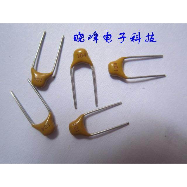 ตัวเก็บประจุเฉพาะ 0.1 UF 104K 50V 10% 104P 5.08 Pitch