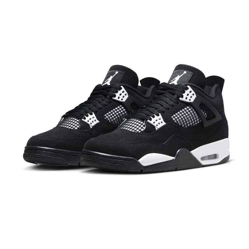 AIR JORDAN 4 RETRO "WHITE THUNDER" 白雷神 黑白男款 FQ8138-001 ELKD