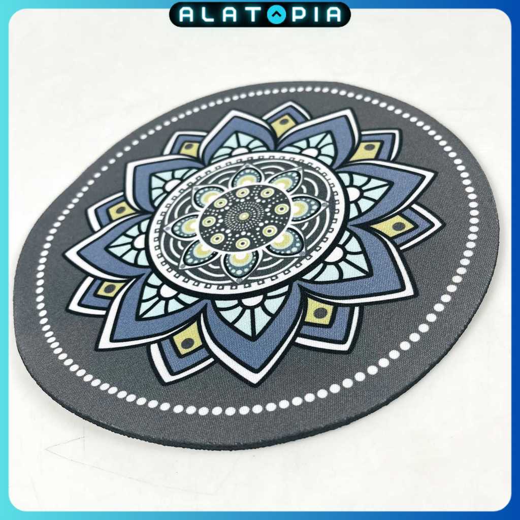 Comfast Vintage Bohemian แผ่นรองเมาส์ทรงกลมกันลื่น 200x200x3mm