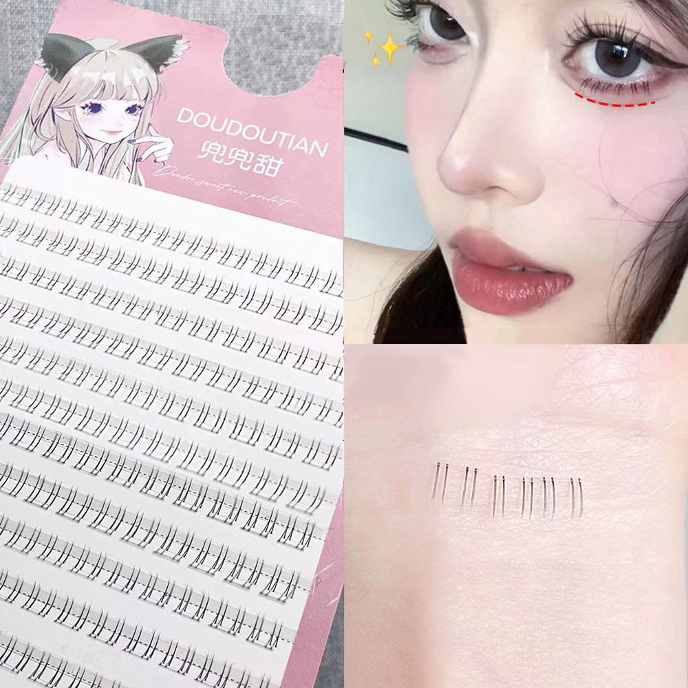 Under Eyelash Lash Grafting Cluster Extension ธรรมชาติการ์ตูน Eye เครื่องมือแต่งหน้านุ่มทุกวัน