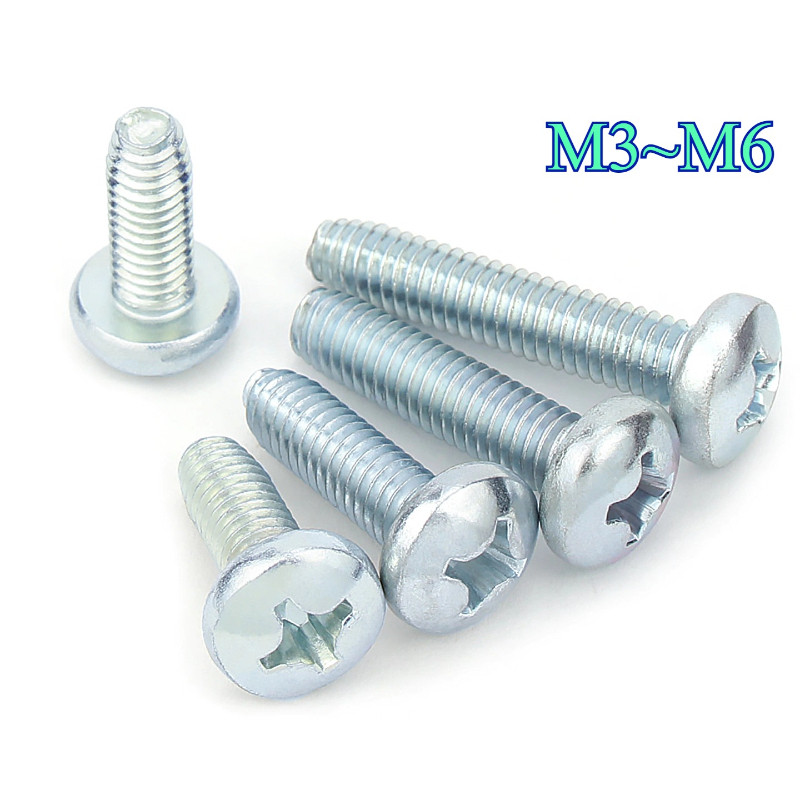 MDXXCarbon Steel Triangle Screw หัวกลม Pan Head Self Locking Screw M3-M6