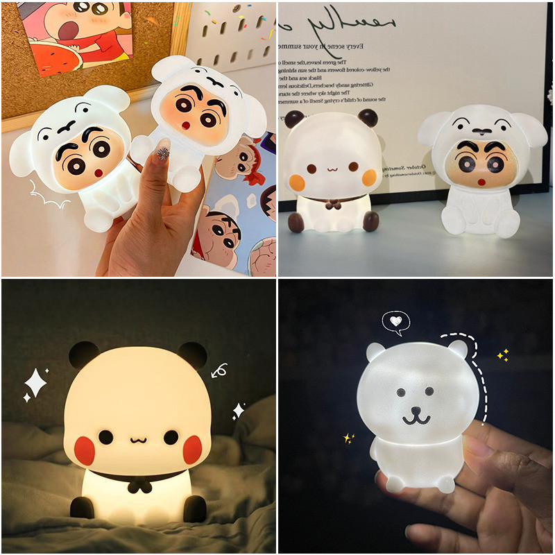 การ์ตูนเครยอนชินจังไฟกลางคืนโคมไฟข้างเตียงน่ารักของขวัญวันเกิดนักเรียน