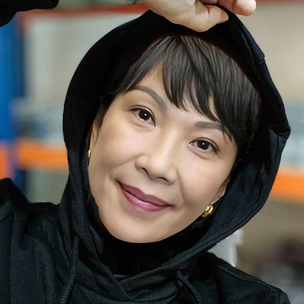 สมจริง Face Mask ตาข่าย Celebrity Balaclava หมวกหมวกสนุกแปลก Prop หน้ากาก Face คอสเพลย์ R6p2