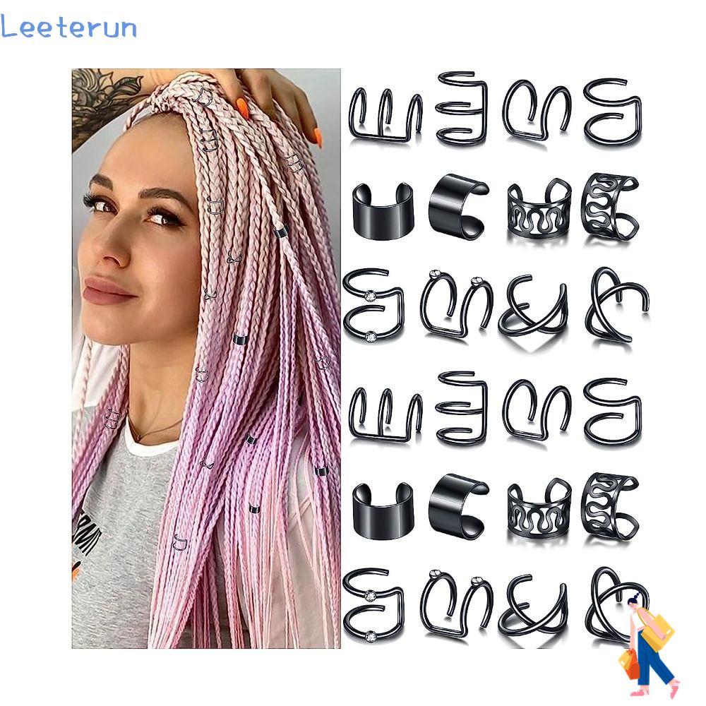 LEETERUN เครื่องประดับผม, Braid Accessories Dreadlock Accessories Alloy Braid Clip, Design Silver Co