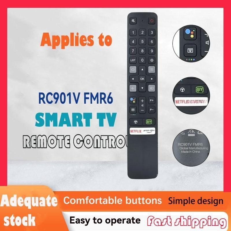 ทดแทนใหม่ TCL Rc901v fmr6 Voice, เหมาะสําหรับรีโมท Inch 4K HDR Tv Duby Visual and Hands Free Audio C