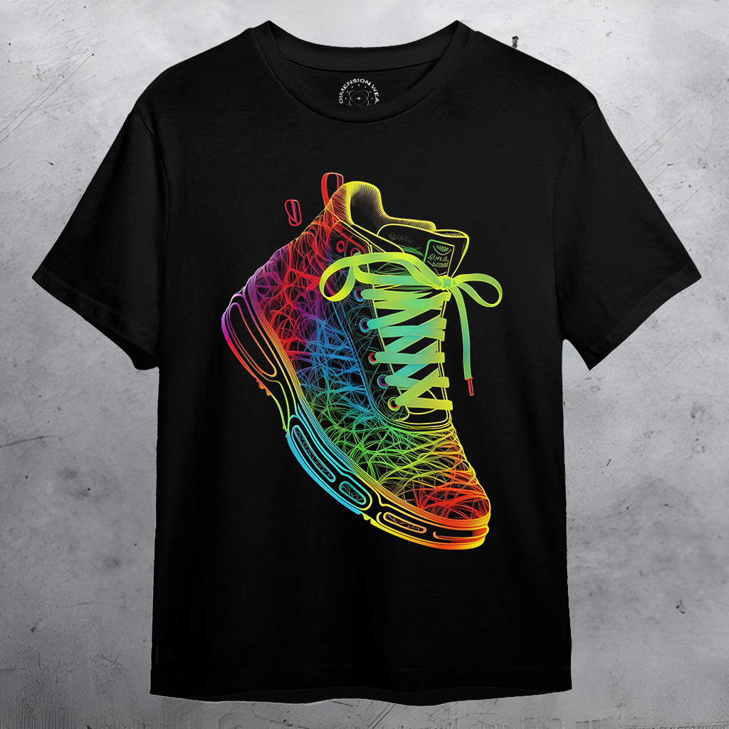 3D Lighting Shoes Distro T-Shirt - Original Premium 3D Lighting Shoes Distro T-Shirt - DT0536