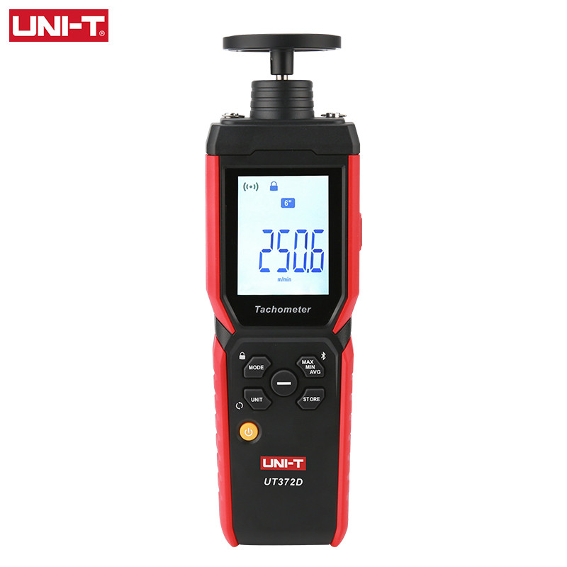 ใหม่ UNI-T Speed TACHOMETER 2-in-1 UT372D Laser TACHOMETER ติดต่อและแบบไม่สัมผัส Tacometro Digital P