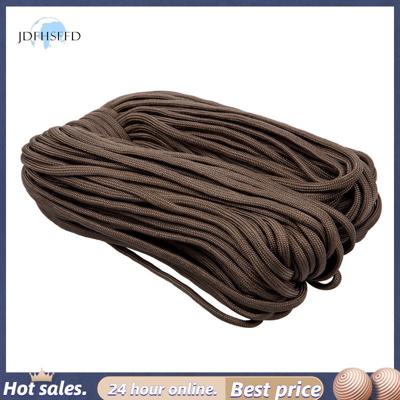 jdfhsffd100ft 550 Cord Para cord Para Parachute Survival Cord - สีน้ําตาล
