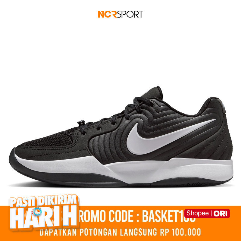 รองเท้าบาสเก็ตบอล NCR SPORT JA 2 EP สีดำและขาว สไตล์ต้นฉบับ