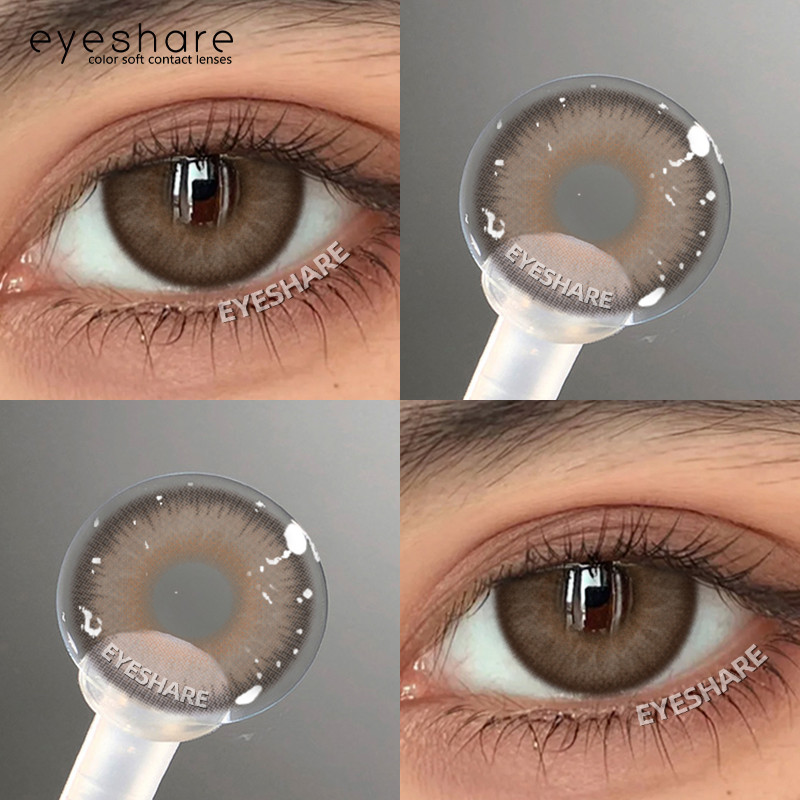 Eyeshare คอนแทคเลนส์สีน้ําตาล 14.5 มม.ตาโต Loire series สีเทา 6 เดือน Iris คอนแทคเลนส์