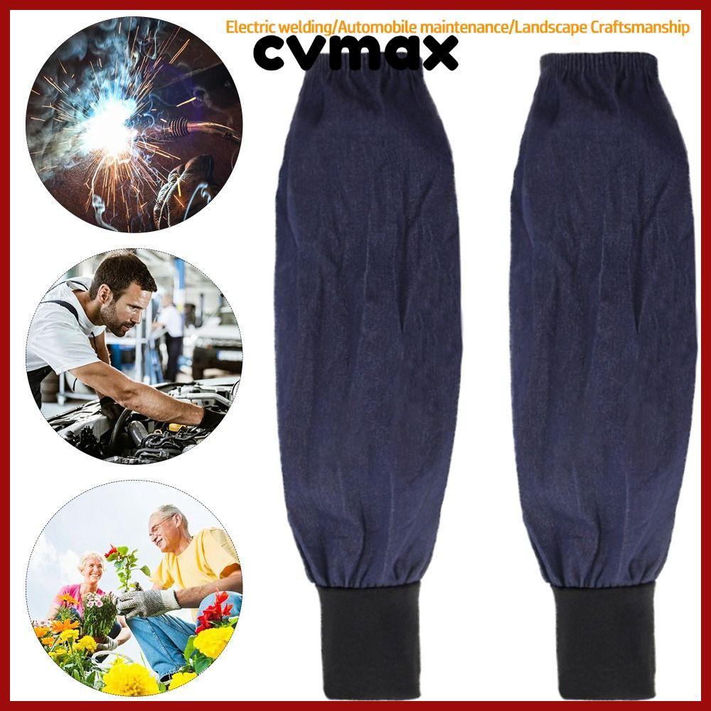 Cvmax ปลอกแขน ผ้ายีน แบบหนา ป้องกันความร้อน ป้องกันการลวก สําหรับงานเชื่อม