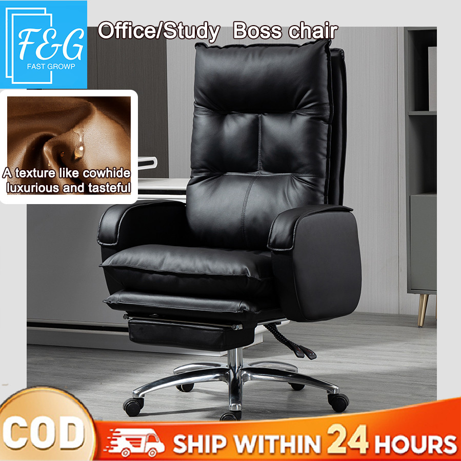F&G boss chair/office chair kerusi  Director chair adjustable leather chair living room kerusi