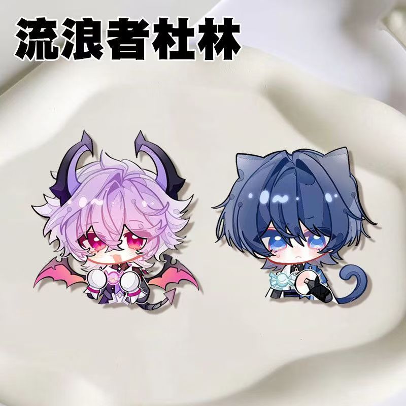ชุดคอสเพลย์ Wanderer & Kabukimono พร้อมหมวก Guy, กระเป๋าเป้,-badge Acrylic Pin และ Durin 2 ชิ้น/เซ็ต