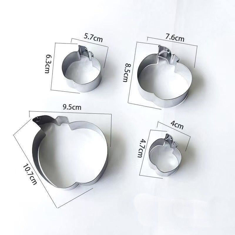 แอปเปิ้ลบิสกิตชุดแม่พิมพ์สแตนเลสที่ทําด้วยมือผลไม้เค้กตัดแม่พิมพ์น่ารักเหนียวดินเบเกอรี่คุกกี้ - รูปที่ 5