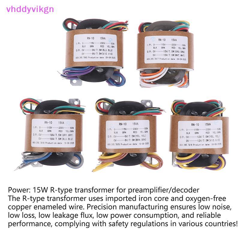 VHDD RN-10 Transformer 10W R10 Dual 9V 12V 15V 18V 230V ถึง 2X9V ทองแดง 115V Pre-Decode Board แหล่งจ่ายไฟ TH