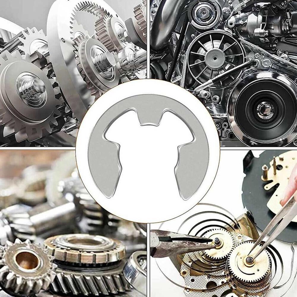 10 ขนาดที่แตกต่างกันopen Retainer Type E Circlip Retainer Steel Stainless Circlip E U3