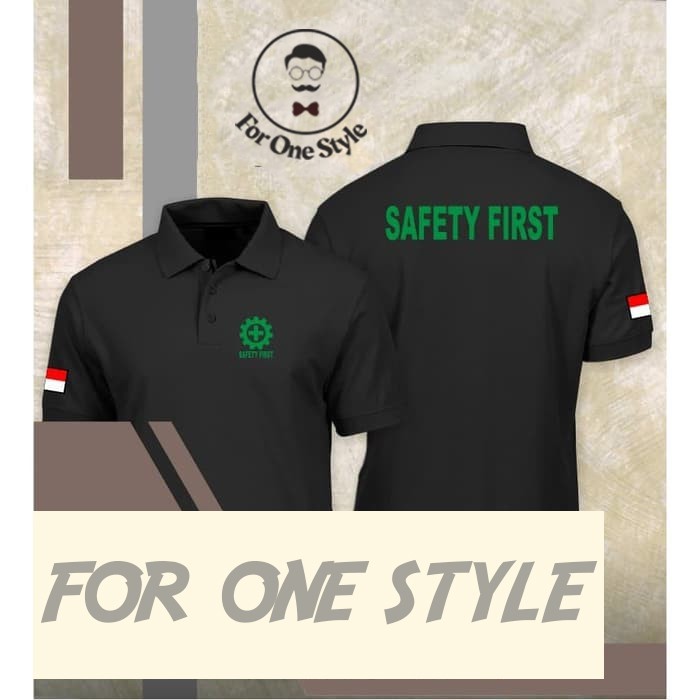 เสื้อโปโล Safety First Indonesia Polo Shirt - Safety First Safety Shirt - โปโลแบบกําหนดเองฤดูร้อนผ้า
