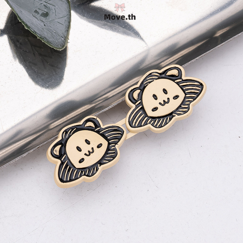 ในไทย-หัวเข็มขัดเอวรูปสิงโตการ์ตูน ปุ่มกระชับเอวโลหะผสม เสื้อผ้า ทําเอง สิ่งประดิษฐ์ยึด-สําหรับกางเกงยีนส์หลวมกระโปรง - รูปที่ 5