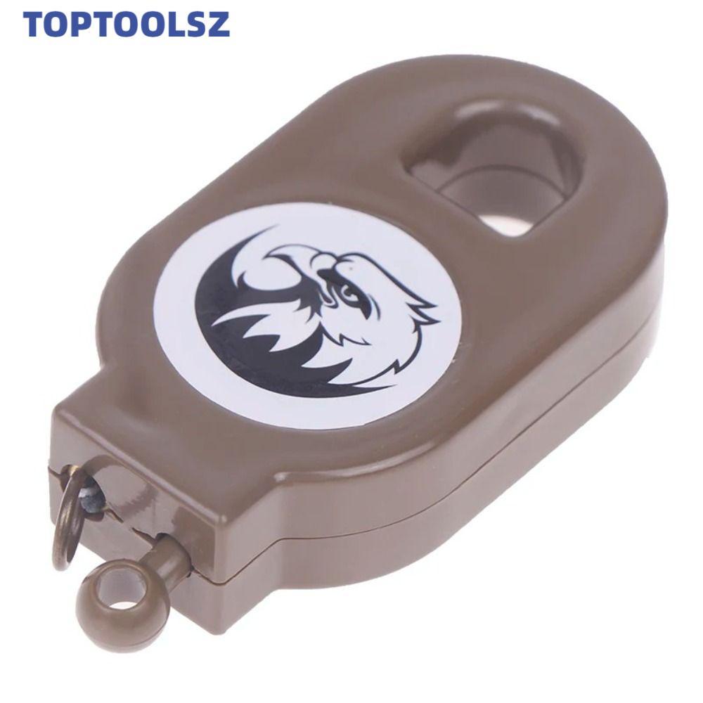 TOPTOOLS คลิปปรับแต่งไวๆ พวงกุญแจลวดเหล็ก Rebound ลวด PE ทนทาน พับเก็บง่าย สำหรับดึงหัวเข็มขัด เครื่องมือกลางแจ้ง