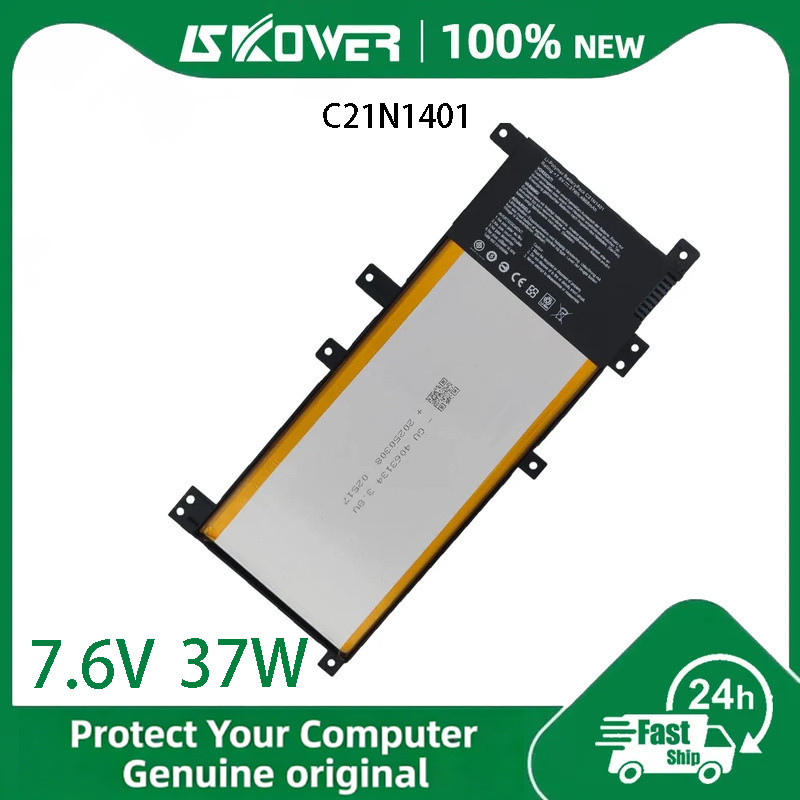 แบตเตอรี่แล็ปท็อป C21N1401 สำหรับ ASUS W409L W419L K455L A455L R419L R455L X454L X455L F455L Y483L V