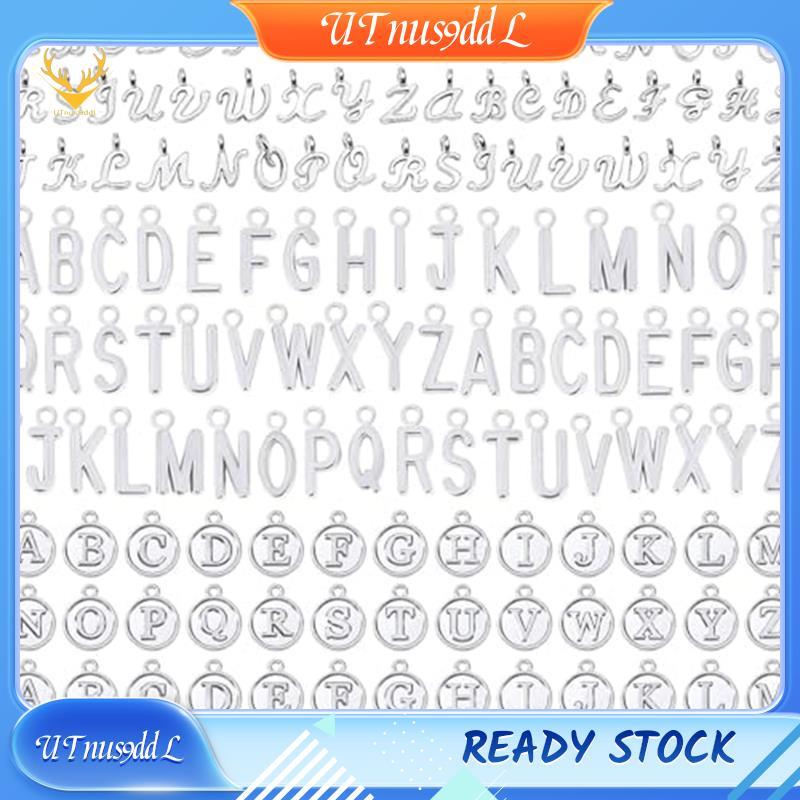 [UTnus9ddL] เครื่องรางตัวอักษร, 156 ชิ้น/6 ชุดตัวอักษร ABC Charms 3 รูปแบบ Capital AZ Charms DIY สร้
