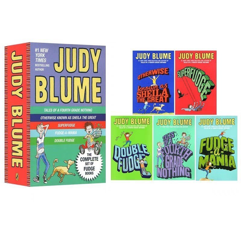 Judy Blumes Fudge Box 5 เล่ม Judy Blumes Fudge Childrens Humor Story Chapter Novel
