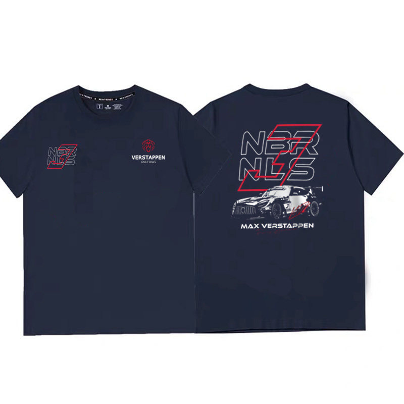 เสื้อยืดแขนสั้น Max Verstappen Motorsport สำหรับผู้ชาย ทำจากผ้าฝ้าย 100% น้ำหนัก 200gsm นุ่มและสวมใส่ง่าย .available in size 4.5