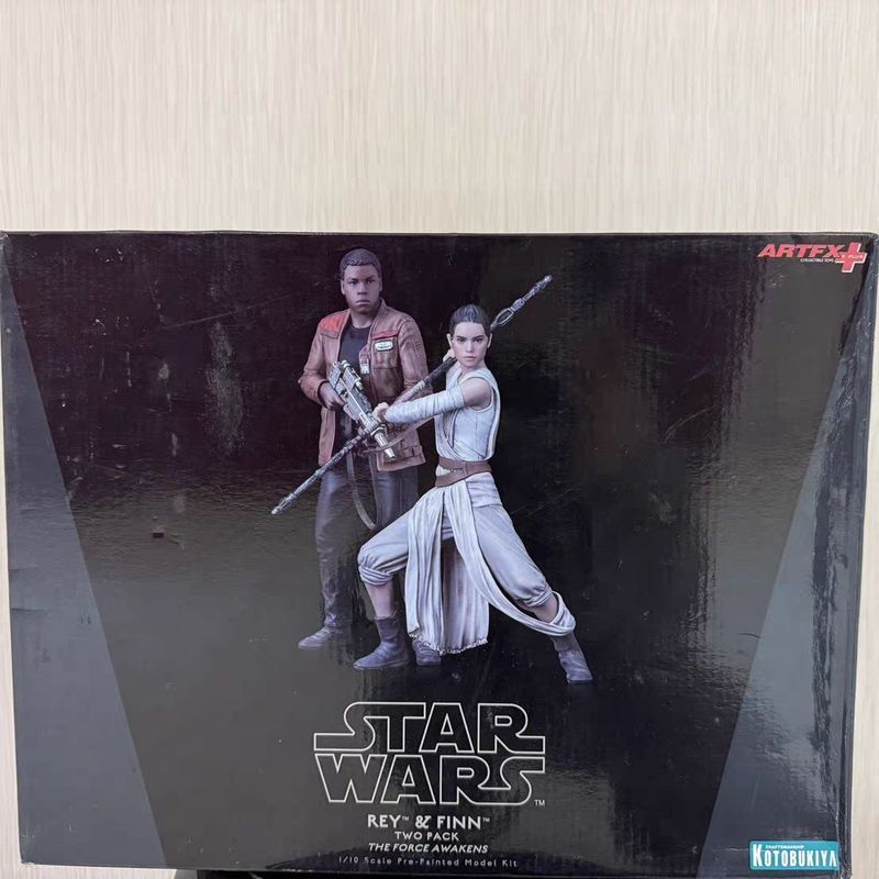 ของแท้ Kotobukiya Star Wars Rey Finn Rey Finn ส่วนบางกล่องเสียหาย ArtFX ตุ๊กตา N