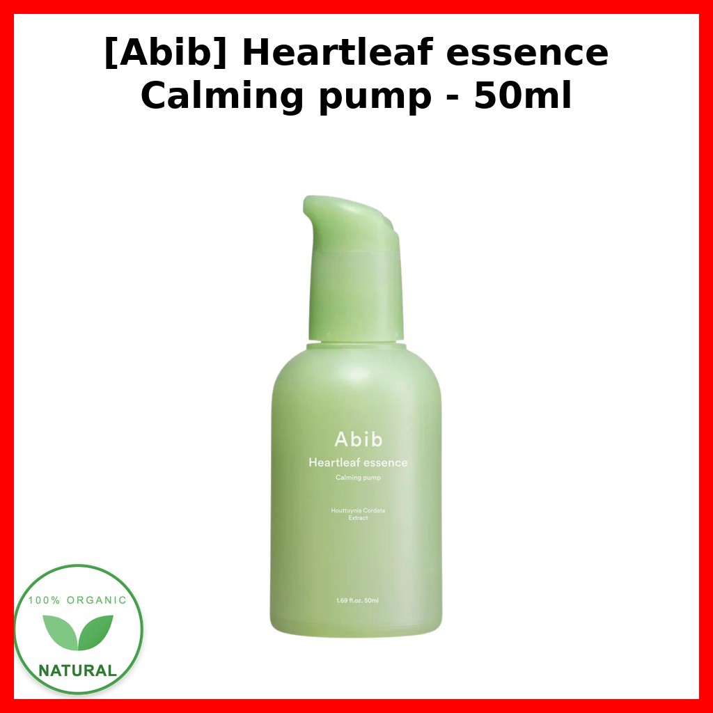 [Aib] Heartleaf essence Calming pump - 50ml / Korean Essence / Skin Relief / ของแท้ 100% โดย Hanllyu