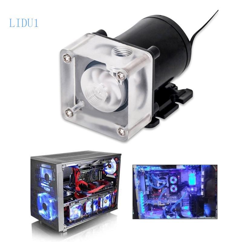 LIDU1 DM600 DCBrushless ปั๊มทําความเย็นน้ําประสิทธิภาพ 600L H สําหรับ CPU คอมพิวเตอร์