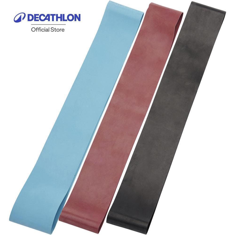 Decathlon Fitness Resistance Bands Three-Pack ยางยืดออกกำลังกายแพ็ค 3 เส้น แรงต้านทาน 5-6-7 กิโลกรัม - Multi Color