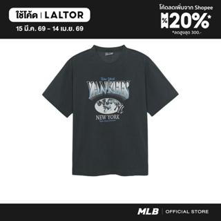 MLB เสื้อยืด ยูนิเซ็กซ์ Varsity Washing Vintage Over Fit T-S…