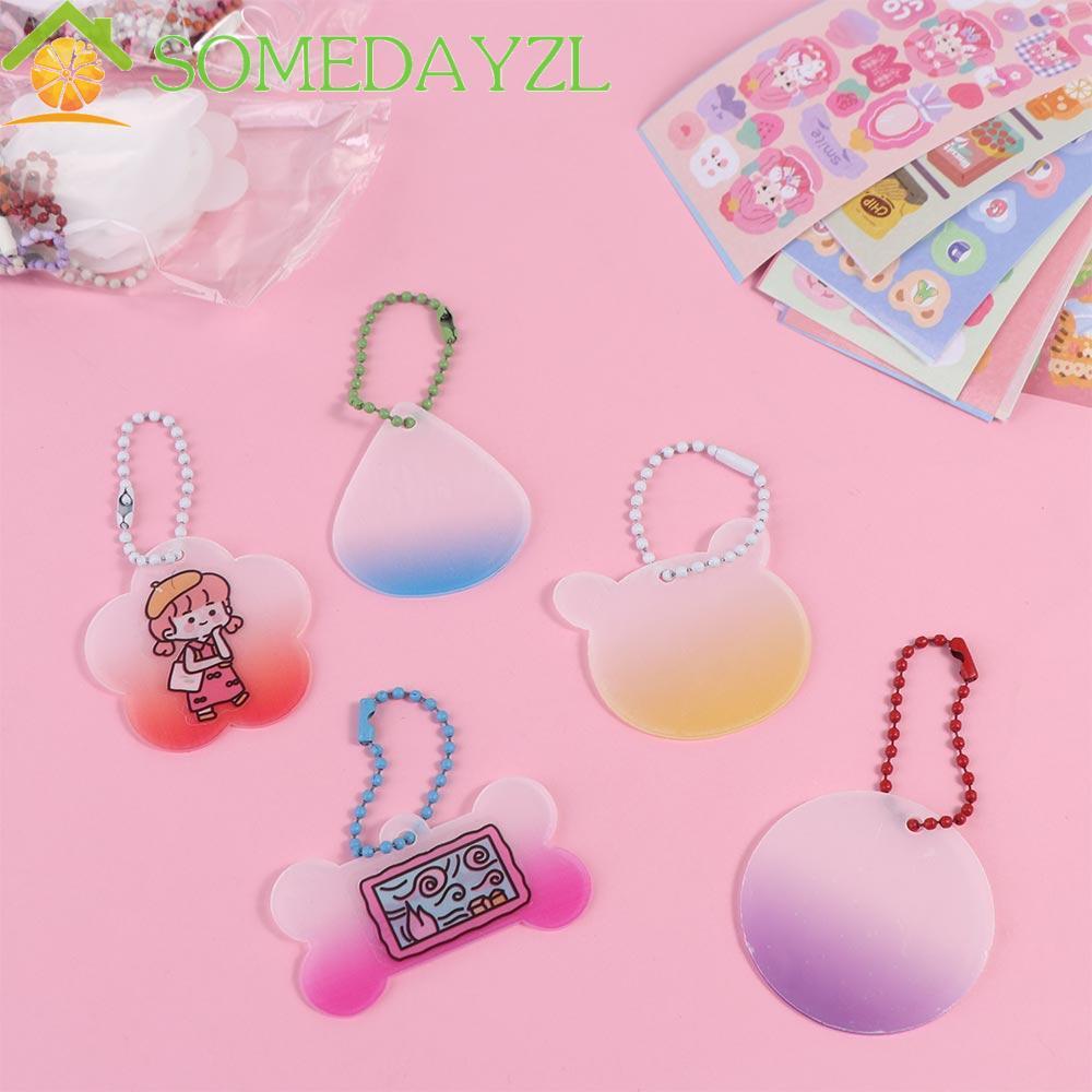 SOMEDAYZL DIY พวงกุญแจทําชุด DIY วัสดุกล่องเก็บคู่มือชุดเต็ม DIY พวงกุญแจ Scrapbooking น่ารักบัญชีมือวัสดุ Guka สติกเกอร์ชุด