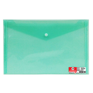 ซองกระดุมพลาสติก A4 เขียว ตราม้า H-112